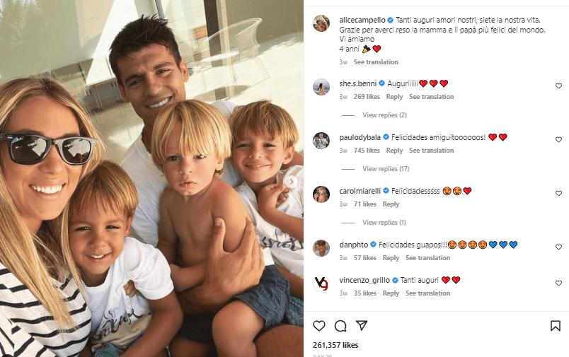 Alvaro morata familie